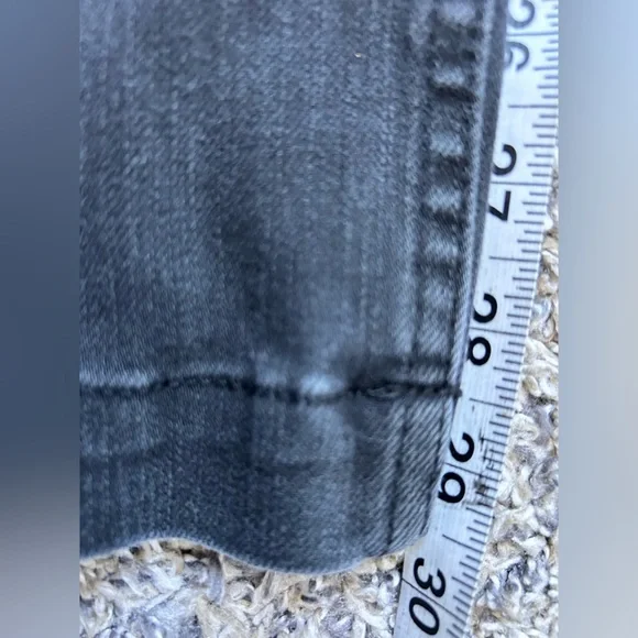 Soft Surroundings Women’s Wide Leg Charcoal Black Denim Jeans size 14 - Picture 8 of 9